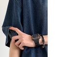 Load image into Gallery viewer, [JIWU series] ★Chinese style tops★ 2 colors Shirt Outerwear Short sleeve Denim Unisex Men's Casual Black Blue
