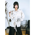 Load image into Gallery viewer, [Kokaisha---Butterfly Gin Series] ★Chinese-style top★ Happi coat, outerwear, unique, embroidered, butterfly, retro, easy to match
