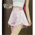 Load image into Gallery viewer, [Flower Series] ★Shorts★ Shorts Pants Denim 2color Easy to match Summer SML Blue Black
