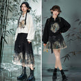 Load image into Gallery viewer, [Mori Onna Buraku Series] ★Chinese style skirt★ 2 types available Long length or short length Bottoms Butterfly Chinese clothing
