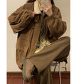 Load image into Gallery viewer, [SENSU Series]★Jacket★ 3color outerwear unisex men's corduroy green beige coffee color
