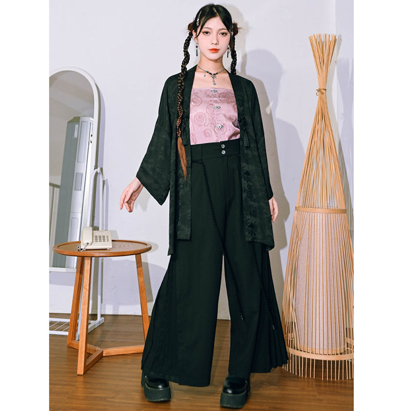 [Kokaisha---Butterfly Gin Series] ★Chinese-style top★ Happi coat, outerwear, unique, embroidered, butterfly, retro, easy to match