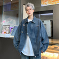 Load image into Gallery viewer, [V37 Series]★Jacket★ 2color outerwear unisex men's denim jacket jeans cool
