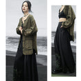 Load image into Gallery viewer, [Big Blue Dragon Series]★China style trousers★Bottoms Gaucho pants Loose Casual Black Black
