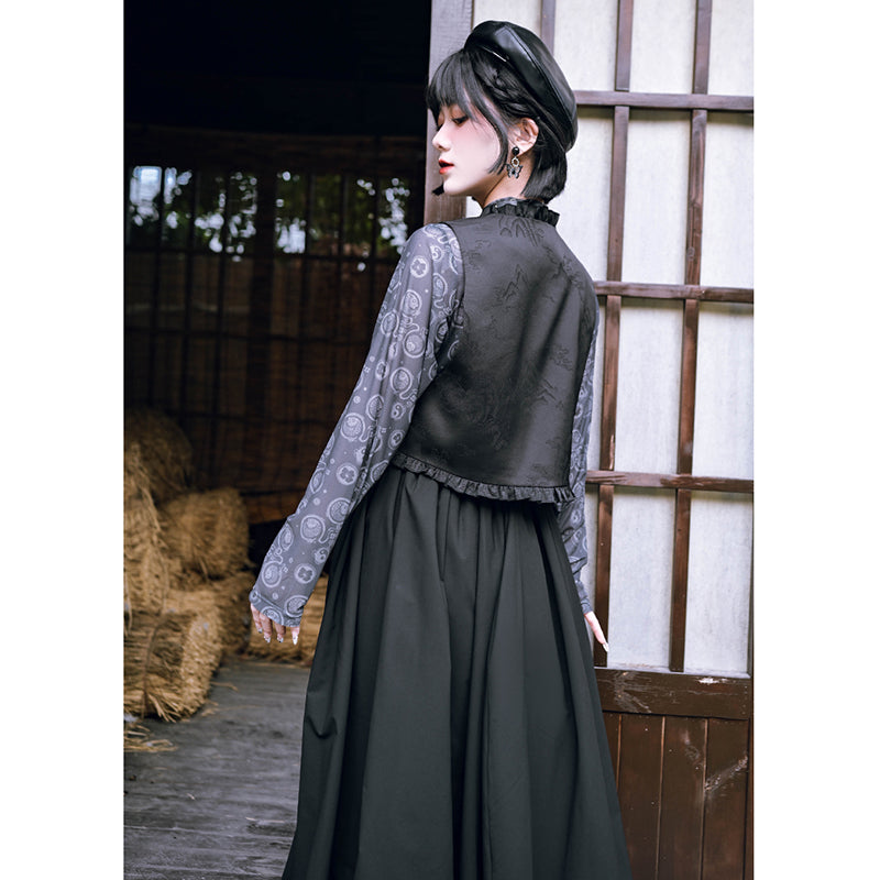 [Kokaisha---Butterfly Gin Series] ★Chinese-style top★ Happi coat, outerwear, unique, embroidered, butterfly, retro, easy to match