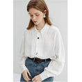 Load image into Gallery viewer, [HUAQILAN Series]★Shirt★ Tops, Long Sleeve Shirts, Women's Chinese Clothes, Improves Temperament, White, White
