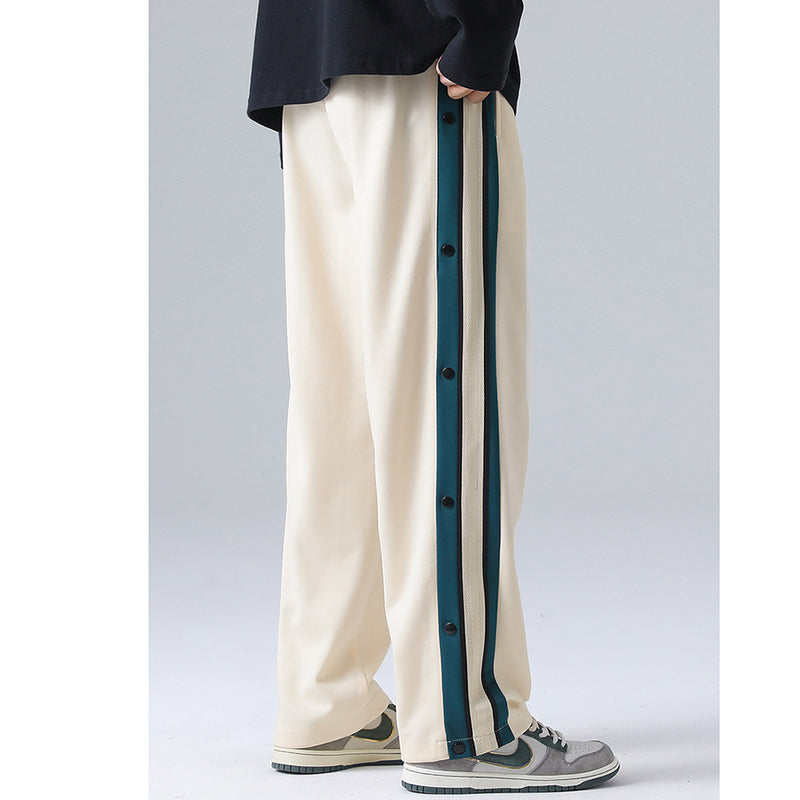 [Satoru Series]★Casual Pants★ 4color Pants Bottoms Unisex Men's Large Size Vertical Stripes Striped Pattern