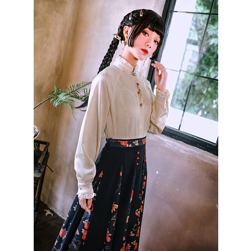 [Kokaisha---Butterfly Gin Series] ★Chinese-style top★ Happi coat, outerwear, unique, embroidered, butterfly, retro, easy to match