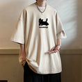 Gallery viewerに画像を読み込む, 【高墣シリーズ】★Tシャツ★ 6color トップス 半袖 猫 ねこ ネコ 猫柄 男女兼用 メンズ 大きいサイズ コットン
