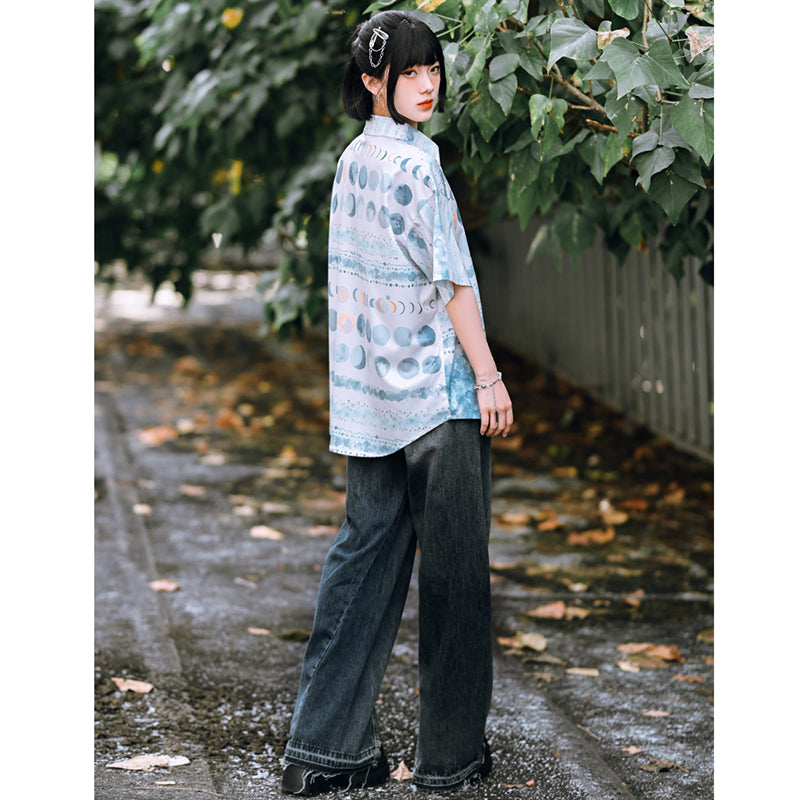 [Daiseiryuu 4 Series] ★Chinese-style tops★ Outerwear, shirts, long-sleeved shirts, sun protection, Chinese clothing, gray