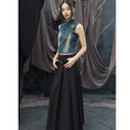 Load image into Gallery viewer, [Daiseiryuu 4 Series] ★Chinese-style tops★ Outerwear, shirts, long-sleeved shirts, sun protection, Chinese clothing, gray
