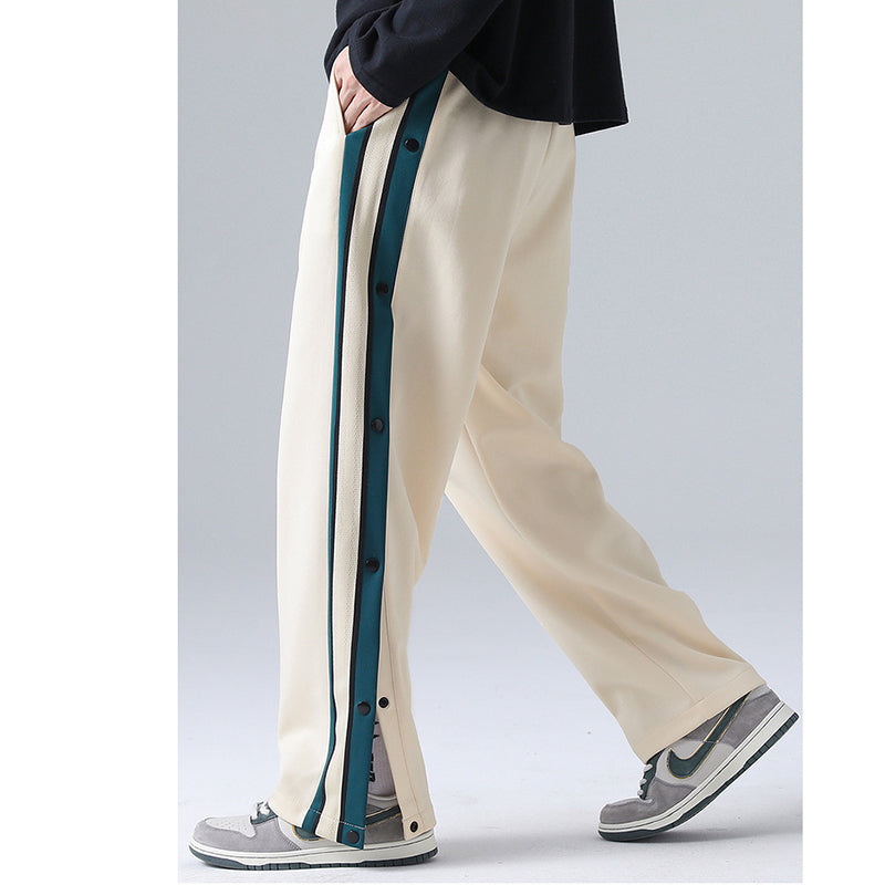 [Satoru Series]★Casual Pants★ 4color Pants Bottoms Unisex Men's Large Size Vertical Stripes Striped Pattern