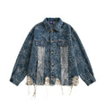 Load image into Gallery viewer, ✿New item! [UATONLINE Series]★Jacket★ Denim jacket Butterfly pattern outerwear Unisex Men's Stylish Blue Blue
