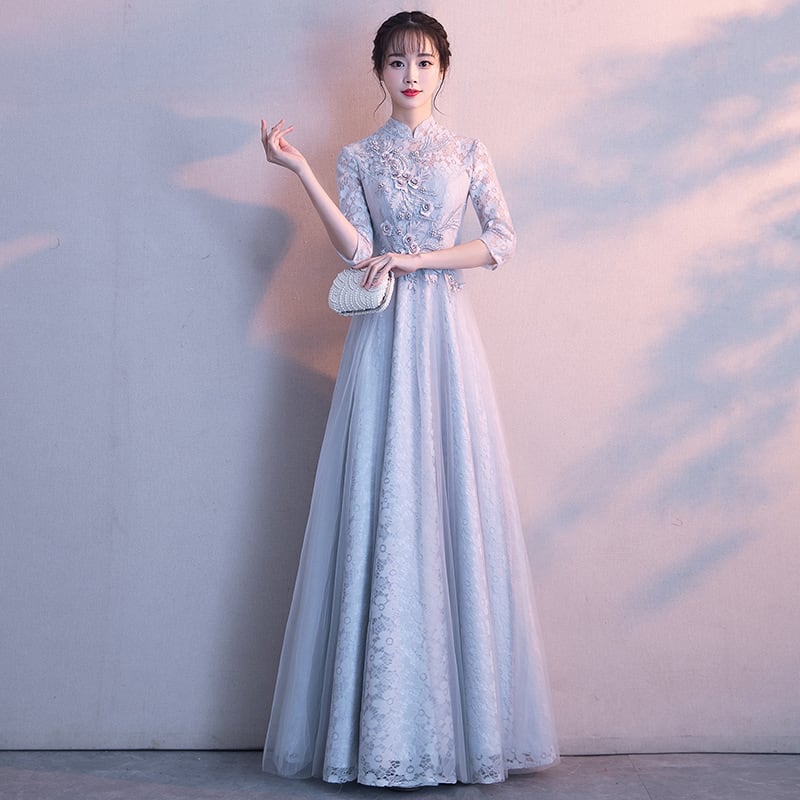 [YISIMAN Series] ★Party Dress★ 4color Chinese Style Dress Coming of Age Ceremonies, Year-end Parties, Concerts, Graduation Ceremonies, Improves Temperament