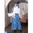 Load image into Gallery viewer, [Kokaisha---Butterfly Gin Series] Chinese-style trousers, bottoms, gaucho pants, original, slimming, switching, floral pattern
