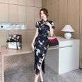 Load image into Gallery viewer, [Hanamori Series]★Chinese style dress★ Improved Chinese dress, fake layered, cute Chinese clothing
