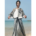 Load image into Gallery viewer, [Daiseiryuu 4 Series] ★Chinese-style tops★ Outerwear, shirts, long-sleeved shirts, sun protection, Chinese clothing, gray
