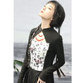 Load image into Gallery viewer, ✿New item! [Big Blue Dragon Series] ★China style outerwear★ Blazer print fashion black black
