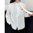 Load image into Gallery viewer, [Tachibana Series]★Shirt★ Tops, Long Sleeve Shirts, Women's, Improves Temperament, White, White Hat, Commuting, Date
