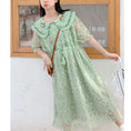 Load image into Gallery viewer, [MUCHA Series] ★One Piece★ Lace Embroidery Ladies Cute Temperament Up Date Commuting Green Green
