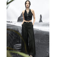 Load image into Gallery viewer, [Big Blue Dragon Series]★China style trousers★Bottoms Gaucho pants Loose Casual Black Black
