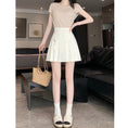 Load image into Gallery viewer, [SANMUZI Series]★China style skirt★Bottoms Mini length skirt Cute easy to match pleated skirt
