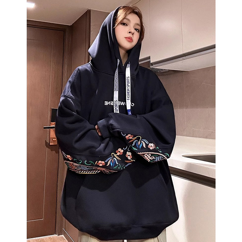 [wrzb series]★China style hoodie★ 4color tops unisex men's large size embroidery