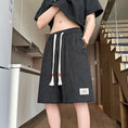 Load image into Gallery viewer, [BIGEMAN Series] ★Shorts★ 3 colors Bottoms Shorts Unisex Men's Black Beige Light Green
