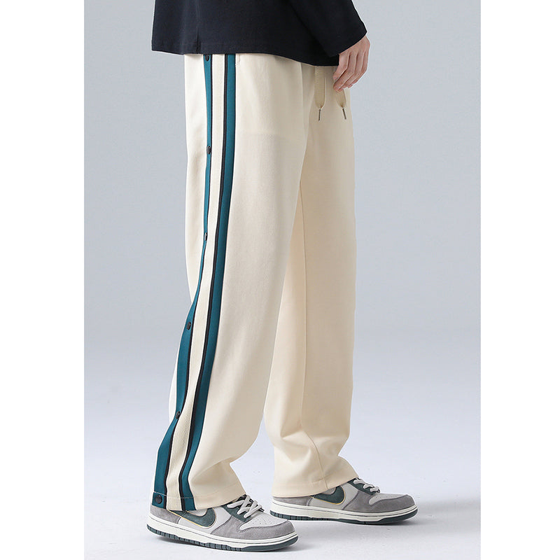 [Satoru Series]★Casual Pants★ 4color Pants Bottoms Unisex Men's Large Size Vertical Stripes Striped Pattern