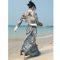 Load image into Gallery viewer, [Daiseiryuu 4 Series] ★Chinese-style tops★ Outerwear, shirts, long-sleeved shirts, sun protection, Chinese clothing, gray
