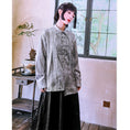 Load image into Gallery viewer, [Kokaisha---Butterfly Gin Series] ★Chinese-style top★ Happi coat, outerwear, unique, embroidered, butterfly, retro, easy to match
