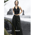 Load image into Gallery viewer, [Big Blue Dragon Series]★China style trousers★Bottoms Gaucho pants Loose Casual Black Black
