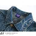 Load image into Gallery viewer, ✿New item! [UATONLINE Series]★Jacket★ Denim jacket Butterfly pattern outerwear Unisex Men's Stylish Blue Blue
