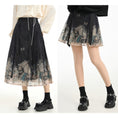 Load image into Gallery viewer, [Mori Onna Buraku Series] ★Chinese style skirt★ 2 types available Long length or short length Bottoms Butterfly Chinese clothing
