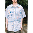 Load image into Gallery viewer, [Daiseiryuu 4 Series] ★Chinese-style tops★ Outerwear, shirts, long-sleeved shirts, sun protection, Chinese clothing, gray
