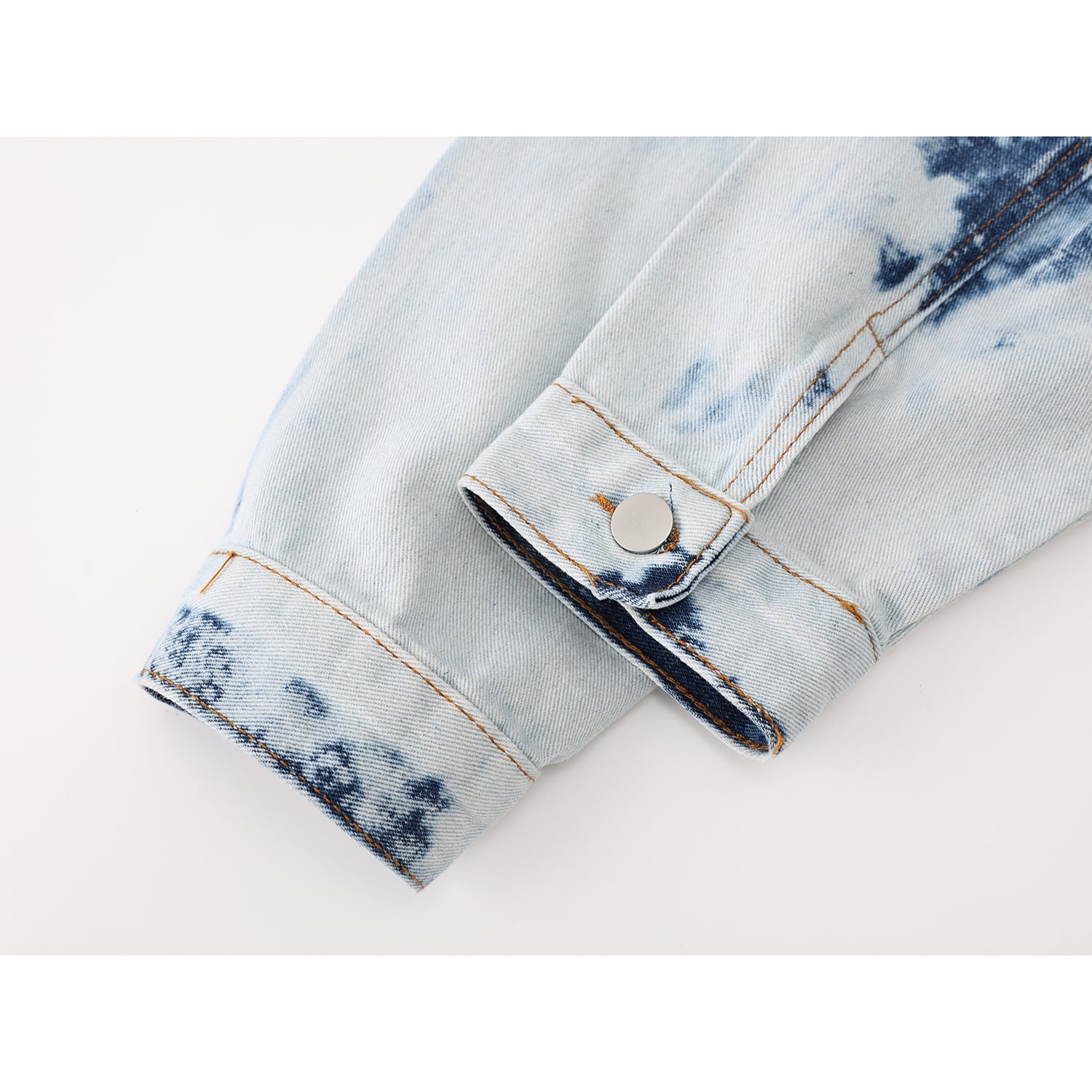 [LHSEN Series]★Outerwear★ Denim Jacket Jacket Jeans Tie-dye Women's Casual