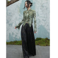 Load image into Gallery viewer, [Daiseiryuu 4 Series] ★Chinese-style trousers★ Bottoms, gaucho pants, casual, black, improves your temperament
