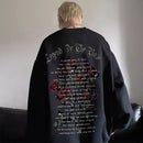 [LGH Series]★Tops★ 6color Sweatshirt Unisex Men's Large Size Rose Pattern Alphabet Fashion