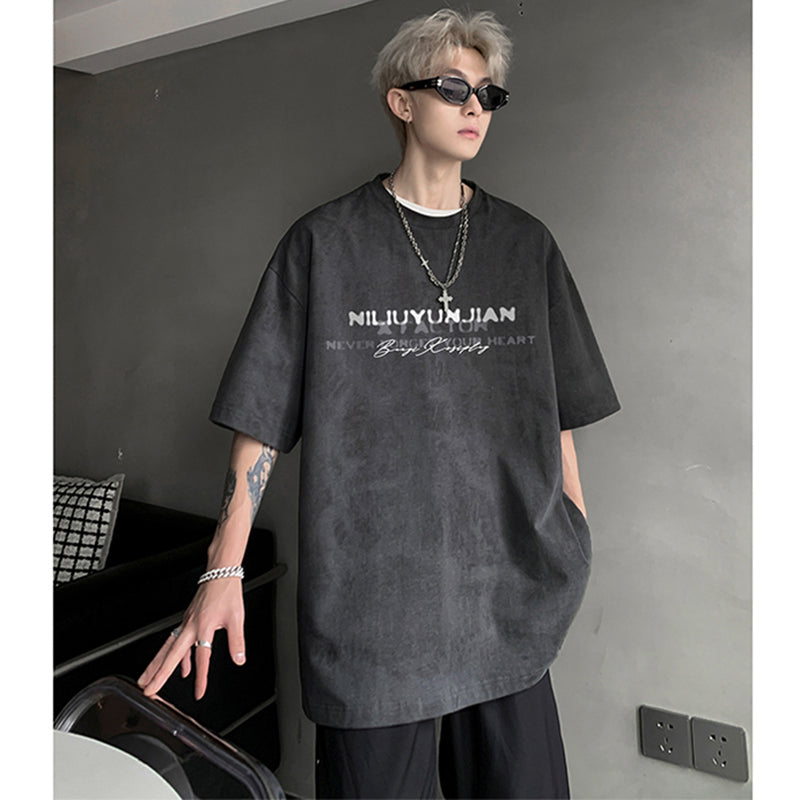 【NANSHIシリーズ】★Tシャツ★ 4color トップス半袖 男女兼用 メンズ おしゃれ 絞り染め かっこいい