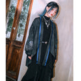 Load image into Gallery viewer, [Kokaisha---Butterfly Gin Series] ★Chinese-style top★ Happi coat, outerwear, unique, embroidered, butterfly, retro, easy to match
