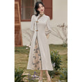 Load image into Gallery viewer, [Hanamori Series]★Chinese style dress★ Improved Chinese dress, fake layered, cute Chinese clothing
