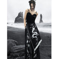 Load image into Gallery viewer, [Big Blue Dragon Series]★China style trousers★Bottoms Gaucho pants Loose Casual Black Black
