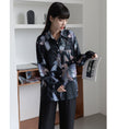 Load image into Gallery viewer, [YOUZI Series] ★Shirt★ Tops Long Sleeve Shirt Floral Shirt Women's Chiffon Print Retro
