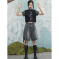 Load image into Gallery viewer, [Big Blue Dragon Series]★China style trousers★Bottoms Gaucho pants Loose Casual Black Black
