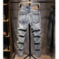 Load image into Gallery viewer, [BIGEMAN Series] ★Denim pants★ 2 colors Bottoms Unisex Men's Casual Simple Easy to match
