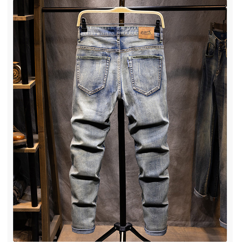 [BIGEMAN Series] ★Denim pants★ 2 colors Bottoms Unisex Men's Casual Simple Easy to match