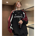 Load image into Gallery viewer, [V37 Series] ★Tops★ 2color sweatshirt Color scheme Unisex Men's Black Red Stylish Easy to match
