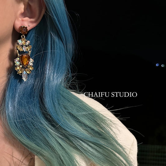 [CHAIFU Series] ★Earrings★ Pair Earrings Accessories Women's Unique Date Retro Present