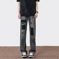 Load image into Gallery viewer, [BIGEMAN Series] ★Denim pants★ 2 colors Pants Bottoms Unisex Men's Distressed Fashion Black Blue
