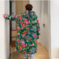 Load image into Gallery viewer, [YEFENG Series]★China style cotton coat★3color tops, floral pattern, winter coat, long length, unisex, men's, large size, black, red, green, blue
